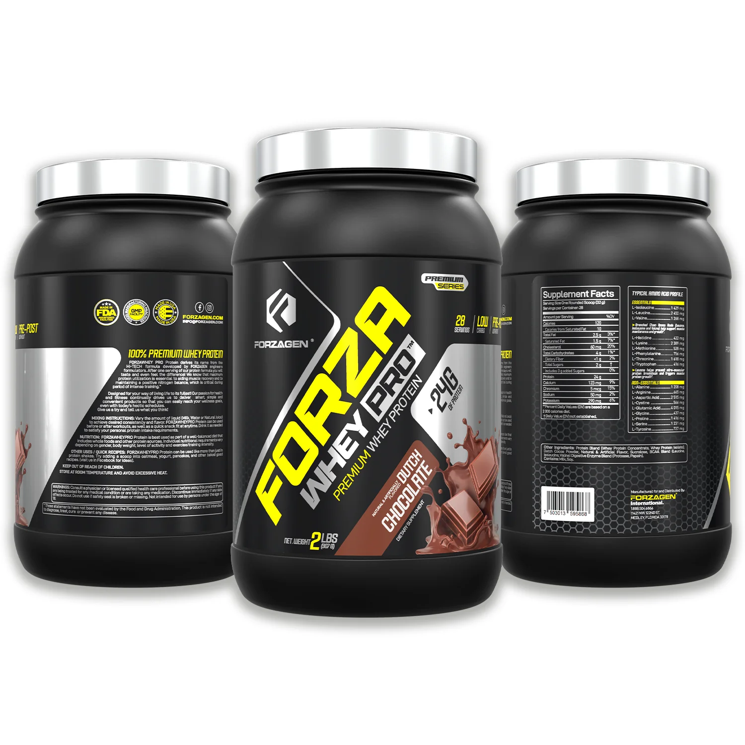 Protein Powder Forza Whey PRO 2 LBS - 28+ SERVINGS - Image 27