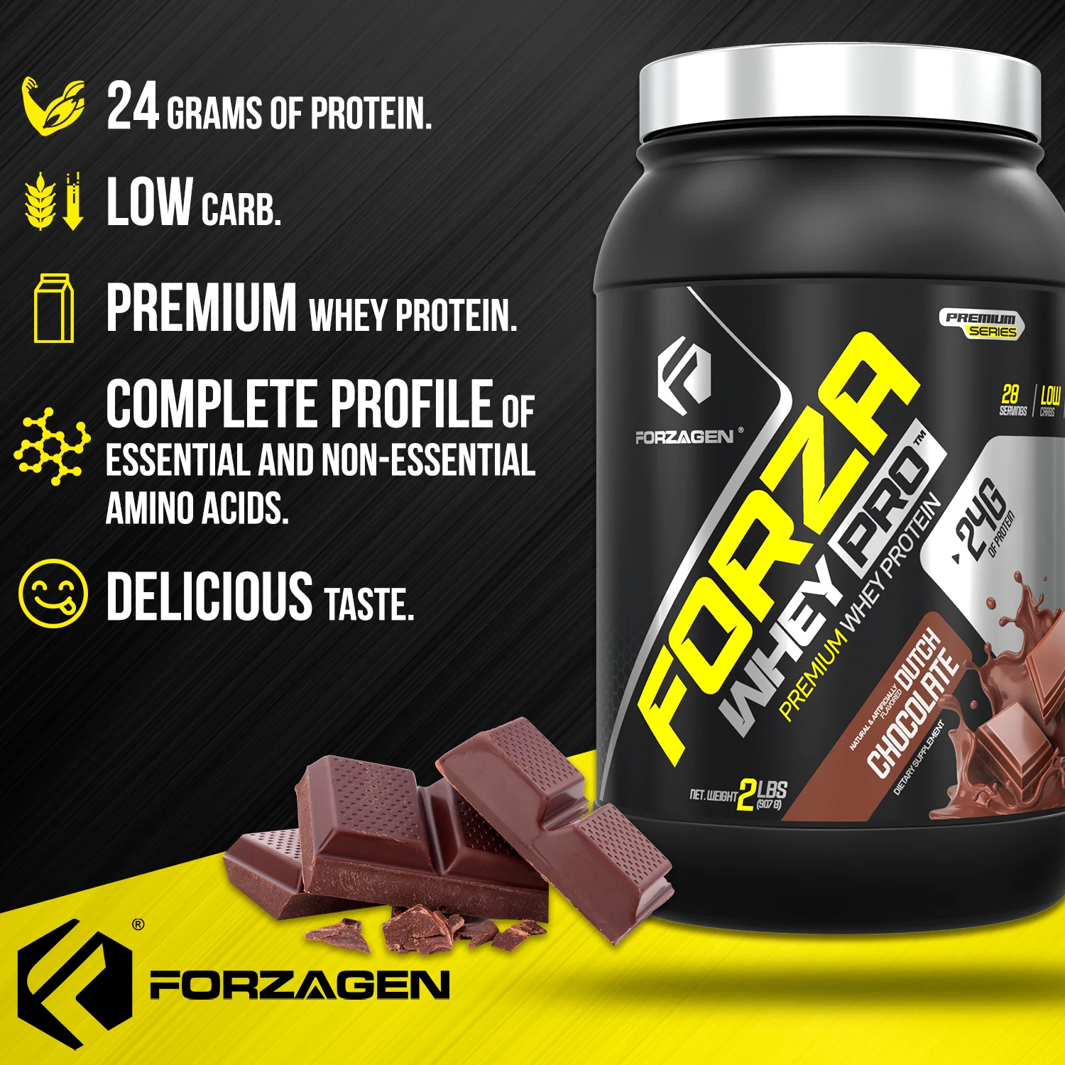 Protein Powder Forza Whey PRO 2 LBS - 28+ SERVINGS - Image 29