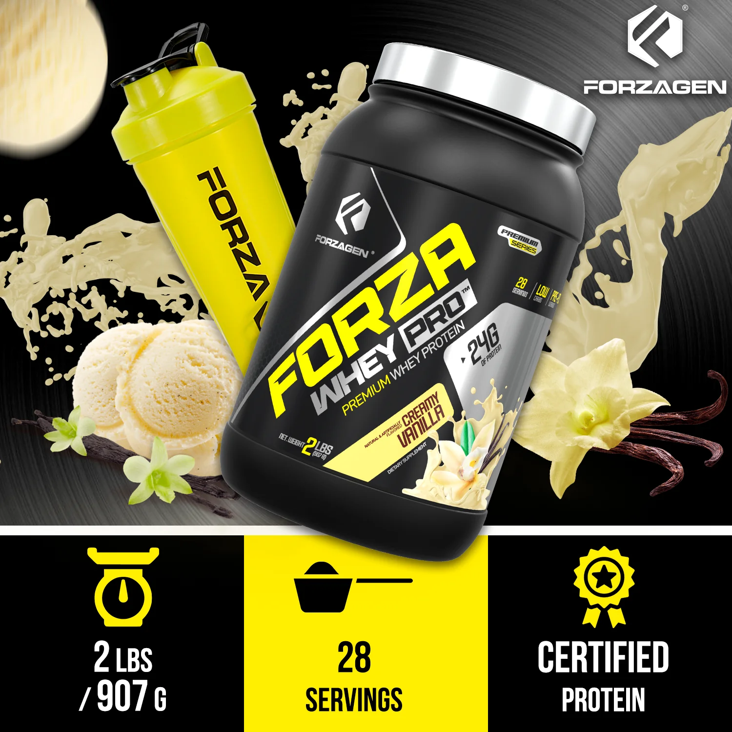 Protein Powder Forza Whey PRO 2 LBS - 28+ SERVINGS - Image 31