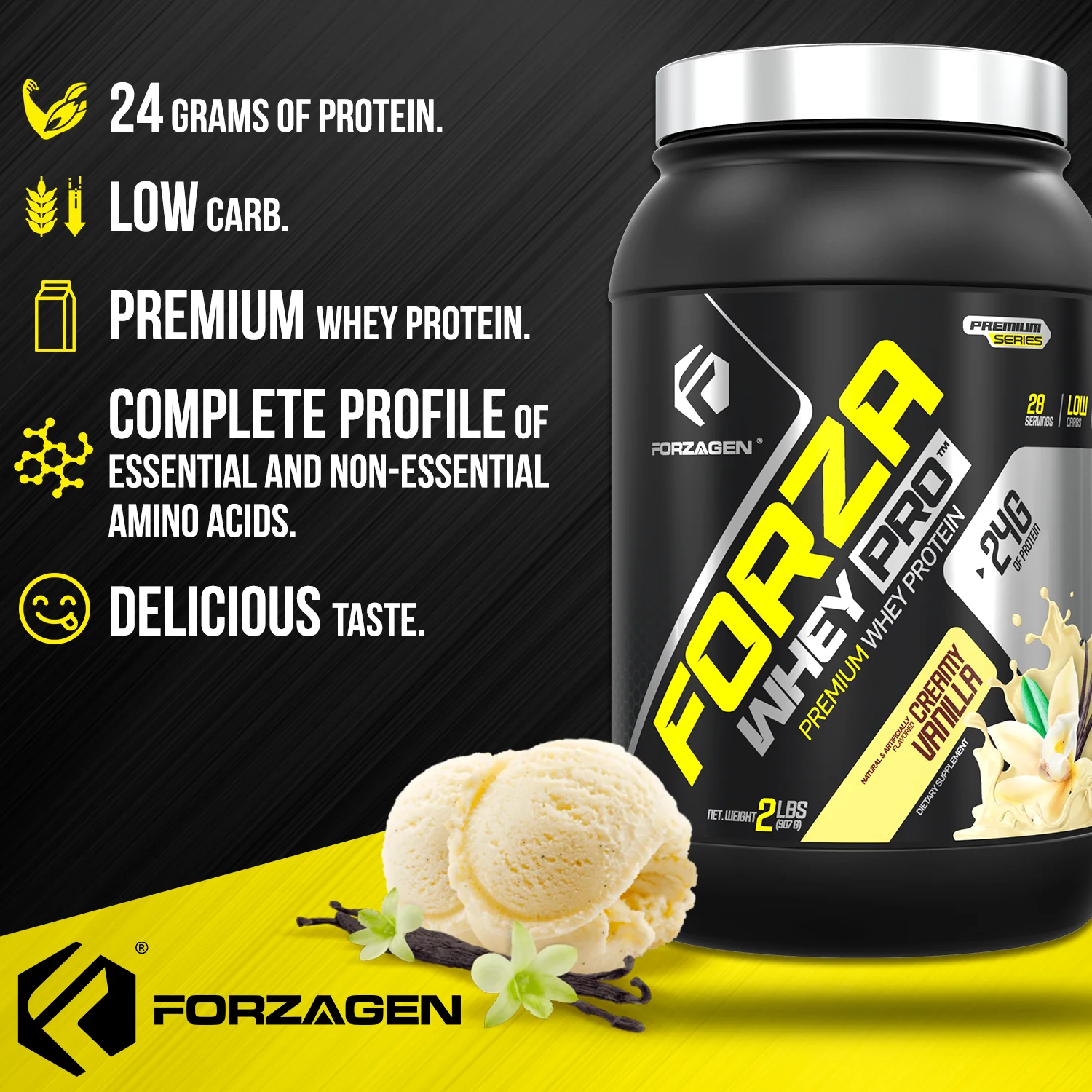 Protein Powder Forza Whey PRO 2 LBS - 28+ SERVINGS - Image 33