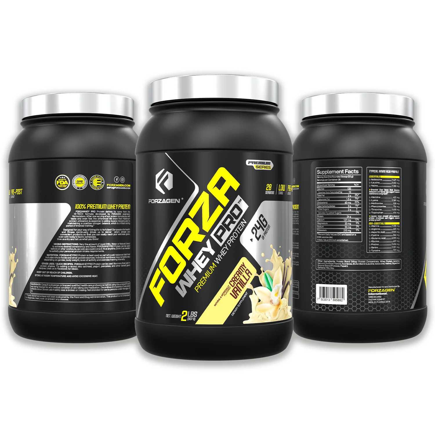 Protein Powder Forza Whey PRO 2 LBS - 28+ SERVINGS - Image 34