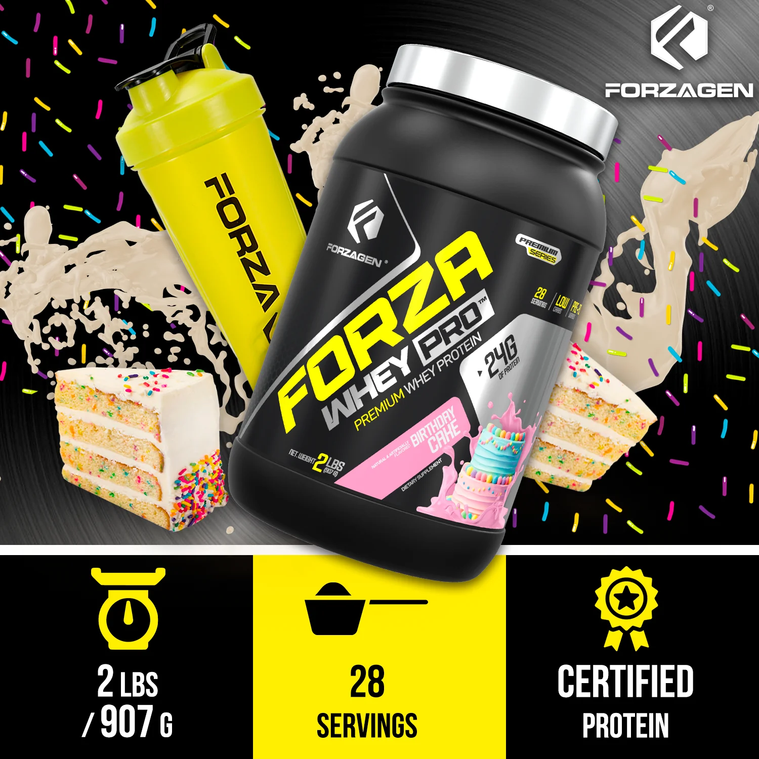 Protein Powder Forza Whey PRO 2 LBS - 28+ SERVINGS - Image 8