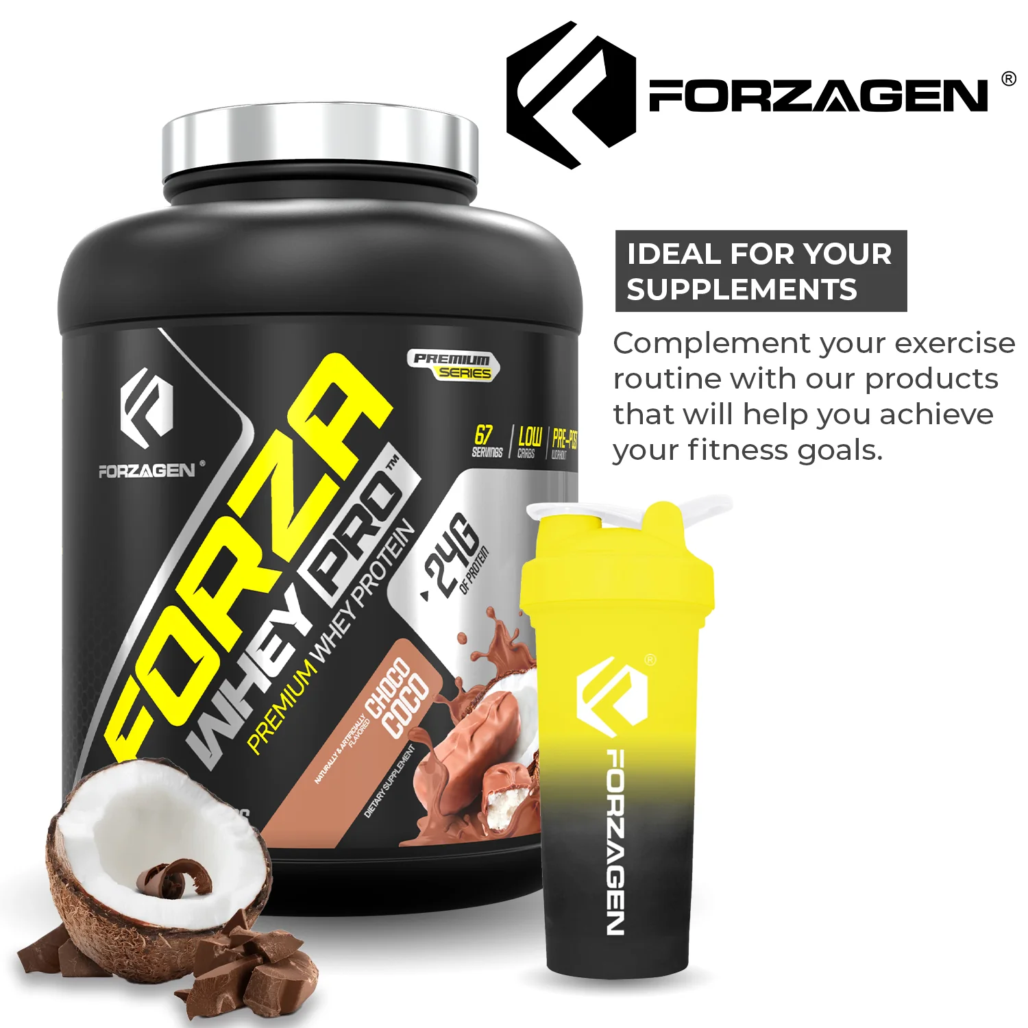Forzagen Shaker 600 ML Black and Yellow - Image 4