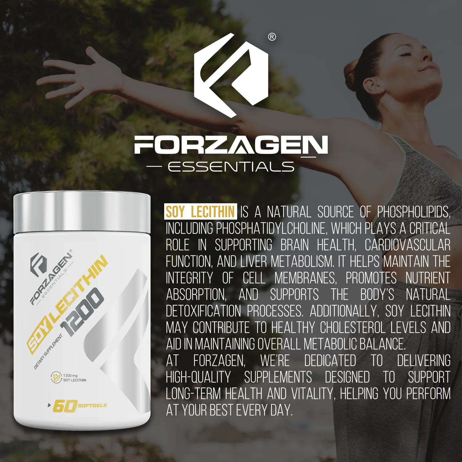Soy Lecithin 1200 - 60 Softgels - Image 5