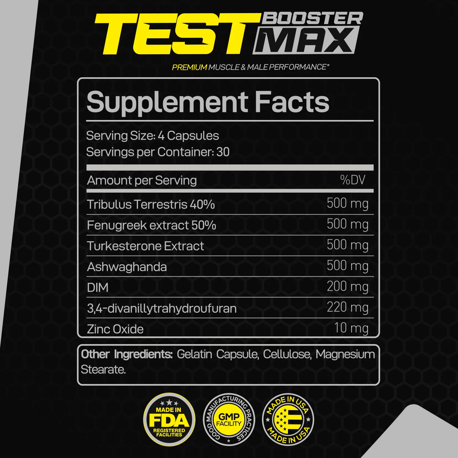 Test Booster MAX 120 Capsules - Image 3