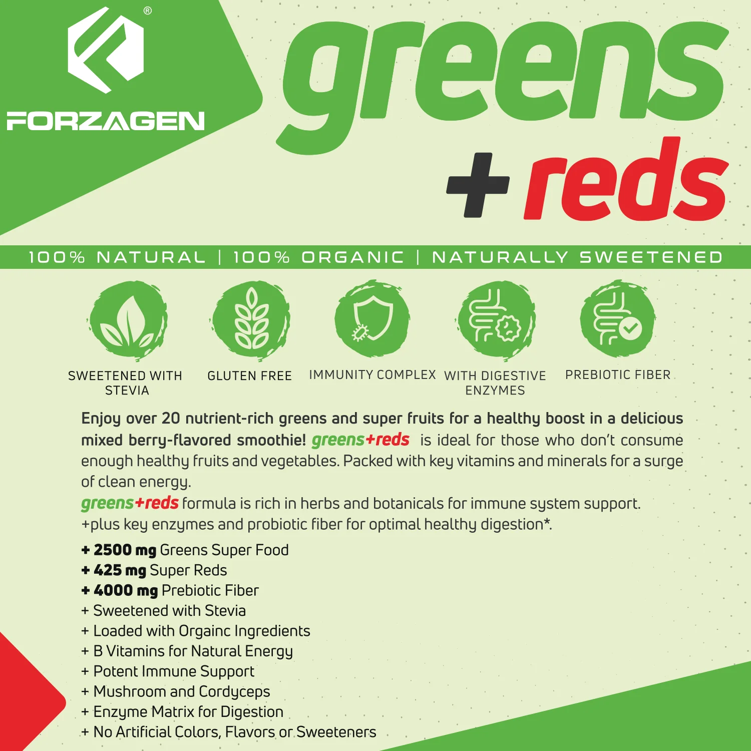 Vegan Greens + Reds Superfood 35 Servings - Image 4